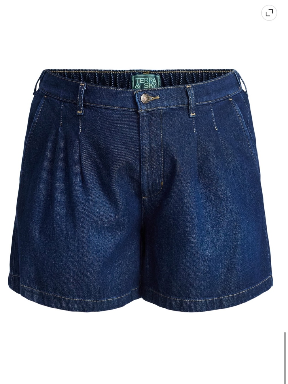 Plus Soft Drapey Jean Short
